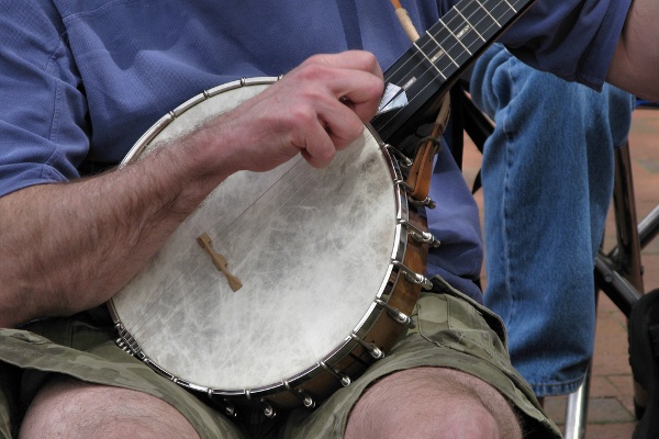 Music Banjo Man Up Close Focus On Banjo 1 Music Banjo Man Up Close Focus On Banjo 1
