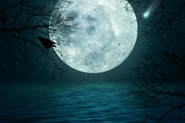 Haunted Full Moon Over Water 37 Haunted Full Moon Over Water 37