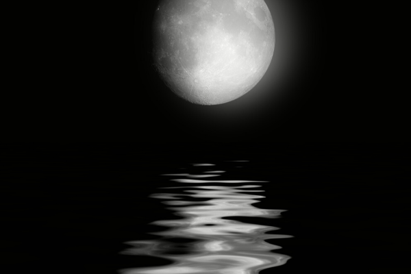 Full Moon Reflecting On Water 1 Full Moon Reflecting On Water 1