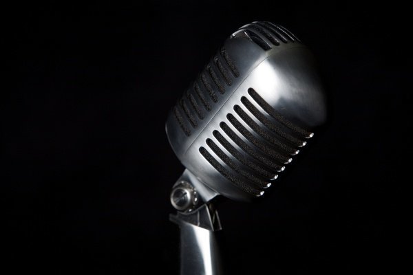 Karaoke Microphone Black Background Karaoke Microphone Black Background