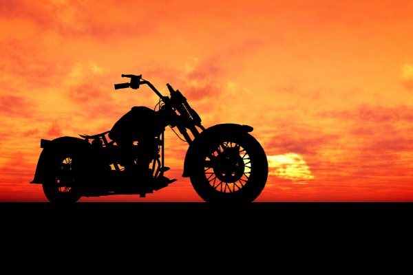 Motorcyle With Sunset 3 Motorcyle With Sunset 3