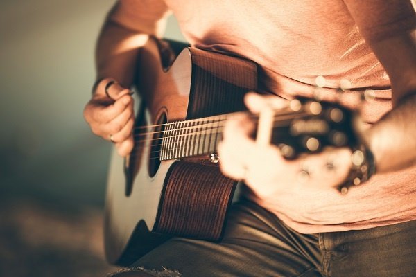 Band Closeup Of A Man Playing A Guitar 3 Band Closeup Of A Man Playing A Guitar 3
