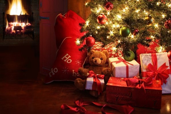 Christmas Tree And Fire Place 87596032 Christmas Tree And Fire Place 87596032
